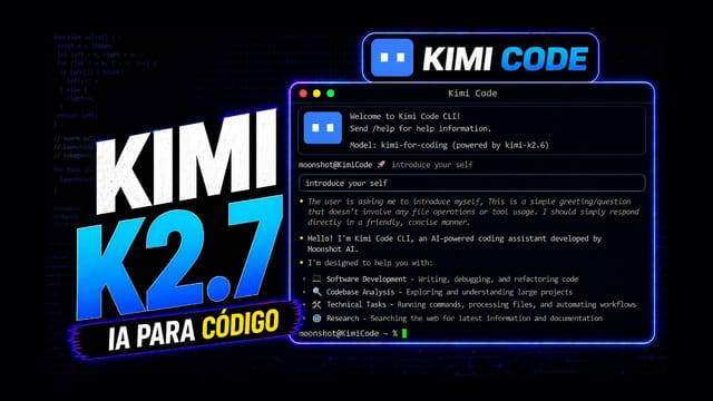 Kimi K2.7 Code: guía completa del modelo de IA para programar de Moonshot AI